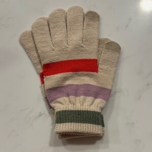 Multicolor women’s knit gloves